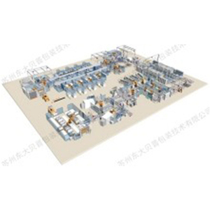 Photovoltaic industry palletizing packaging production line