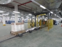 Chemical fiber weighing, packaging, winding packaging line